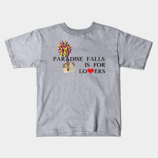 Paradise Falls is for Lovers Kids T-Shirt